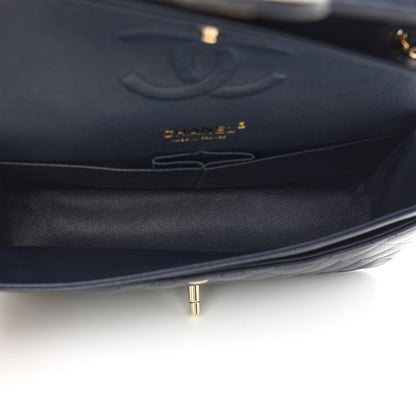 Chanel Caviar Quilted Medium Double Flap Navy 8 of 17