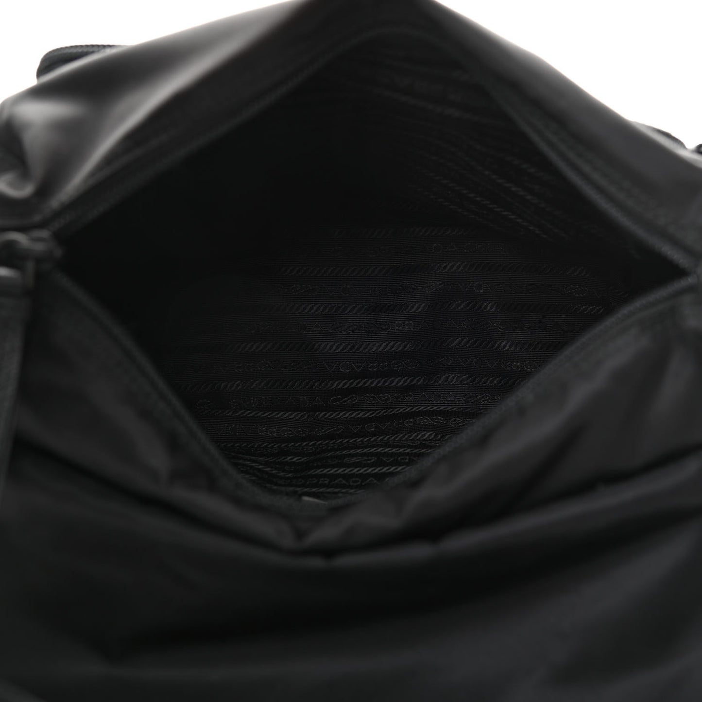 Nylon New Vela Studded Messenger Bag Black