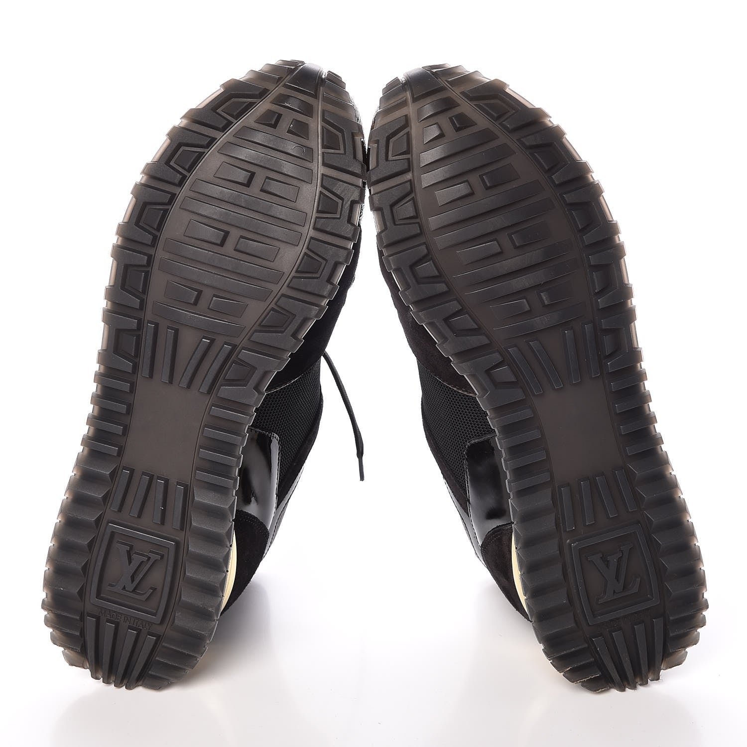 Louis Vuitton Suede Monogram Run Away Sneakers 38.5 Black 5 of 7