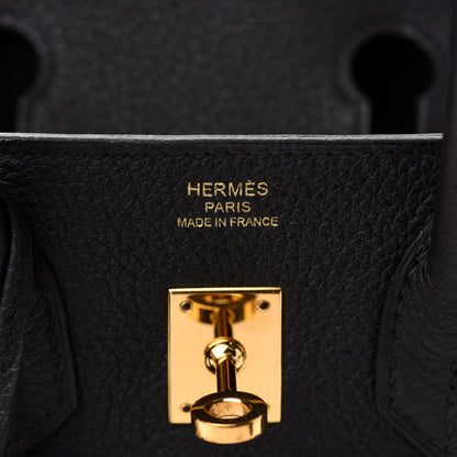 Hermes Togo Birkin 25 Black 22 of 36