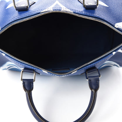Louis Vuitton Monogram Escale Speedy Bandouliere 30 Blue 5 of 12
