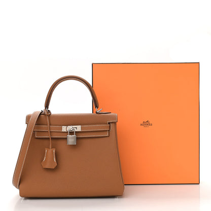 Hermes Togo Kelly Retourne 25 Gold 11 of 11