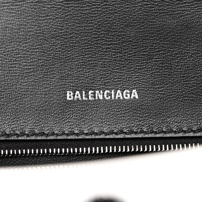 Balenciaga Smooth Calfskin Spray Polka Dot Small Hourglass Top Handle Bag White Black 6 of 12