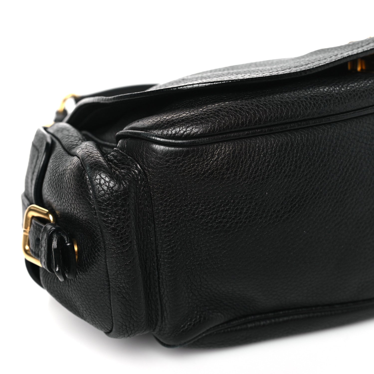 Prada Vitello Daino Shoulder Bag Black 8 of 12