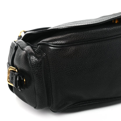 Prada Vitello Daino Shoulder Bag Black 8 of 12