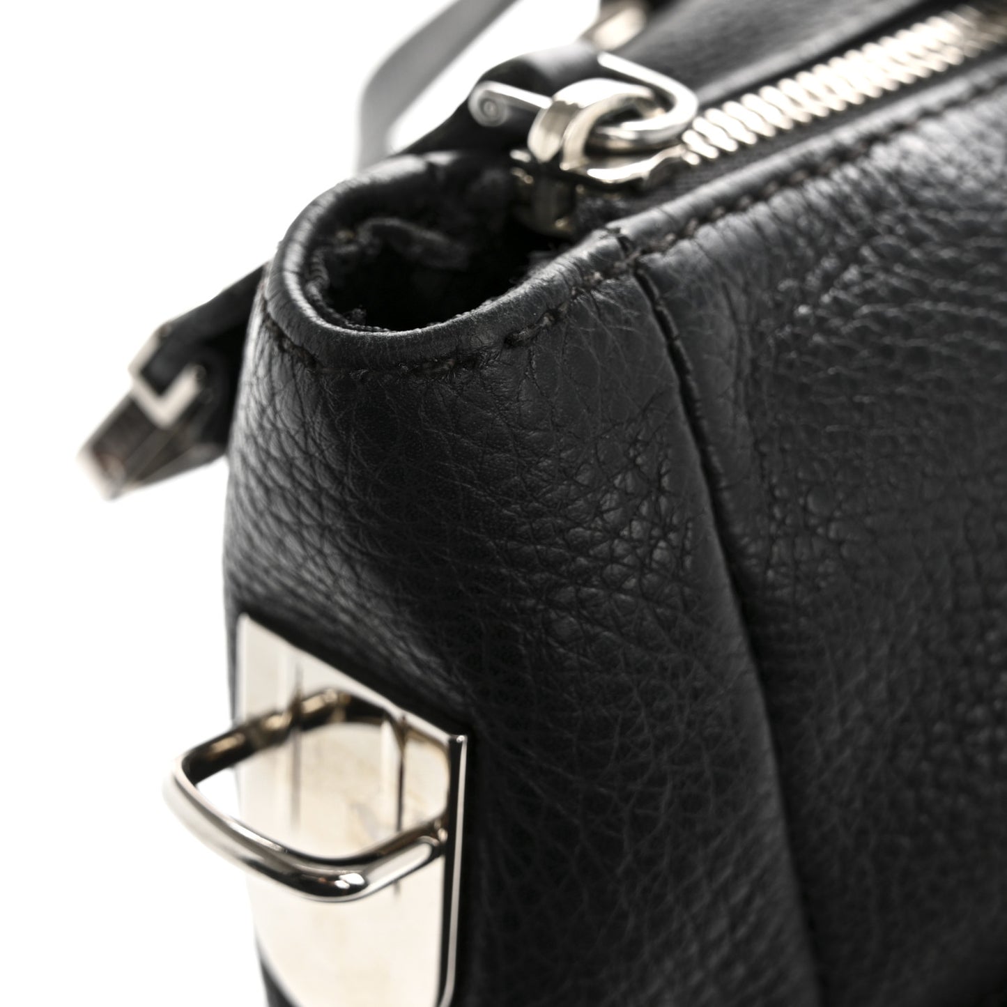 Vitello Daino Shopping Tote Black