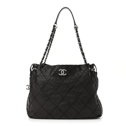 Chanel Calfskin Stitched Expandable Tote Brown 1 of 11