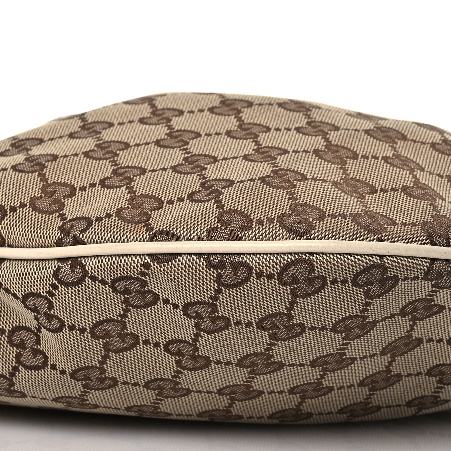 Gucci Monogram Medium New Britt Half Moon Hobo White 10 of 16