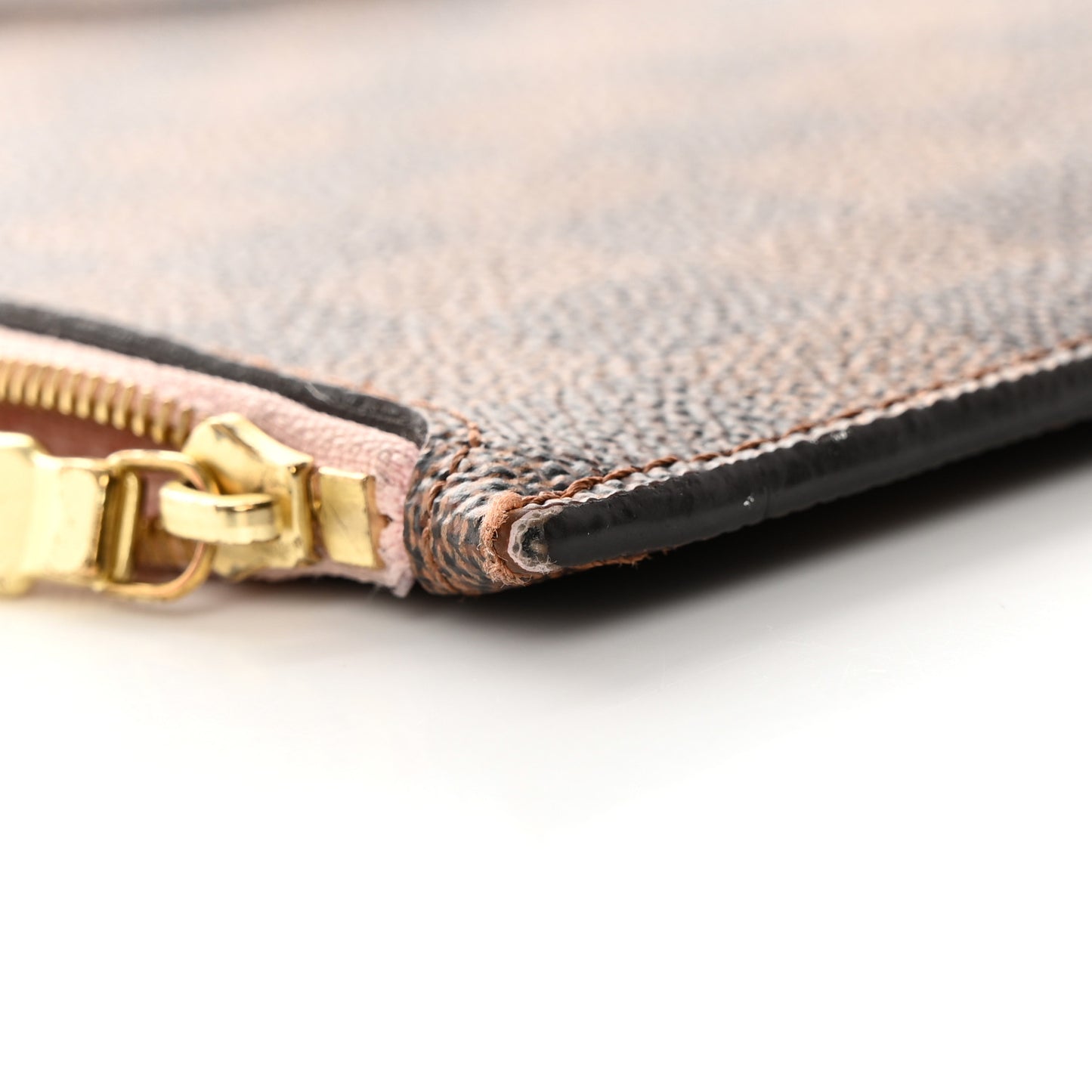 Damier Ebene Neverfull MM GM Pochette Rose Ballerine