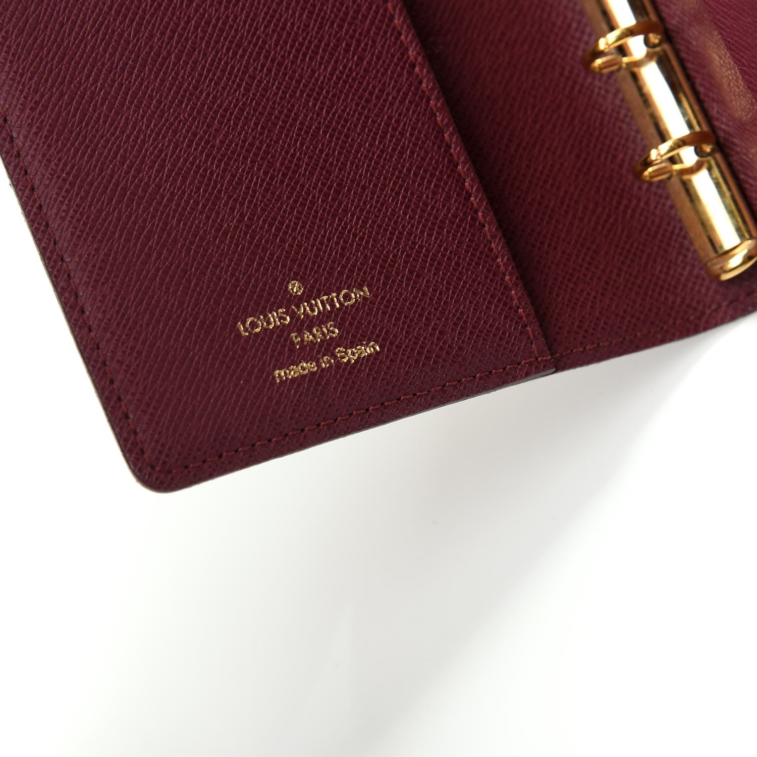 Louis Vuitton Damier Ebene Valise Small Ring Agenda Cover 5 of 7