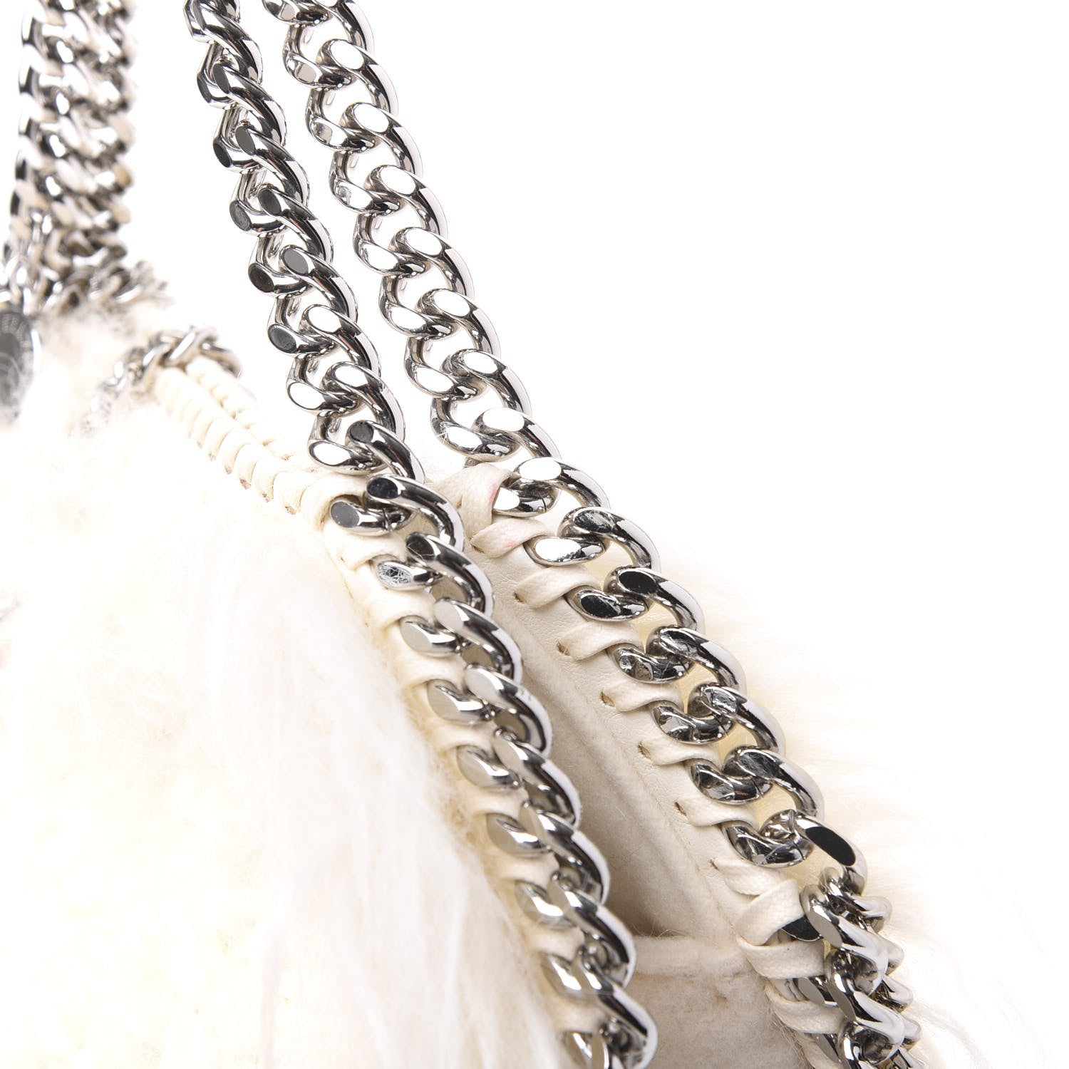 Stella McCartney Eco Fur Mini Falabella Tote Ivory 11 of 11