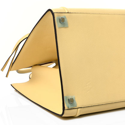 Celine Drummed Calfskin Medium Phantom Luggage Cream 9 of 11