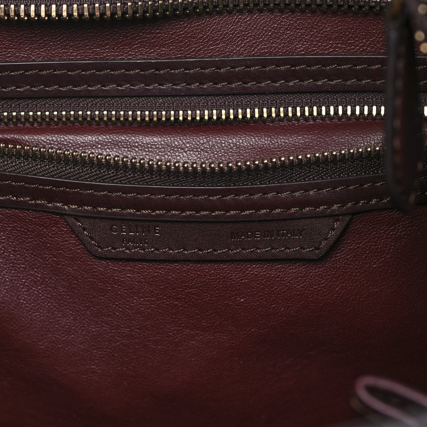 Smooth Calfskin Mini Tri-Color Luggage Black