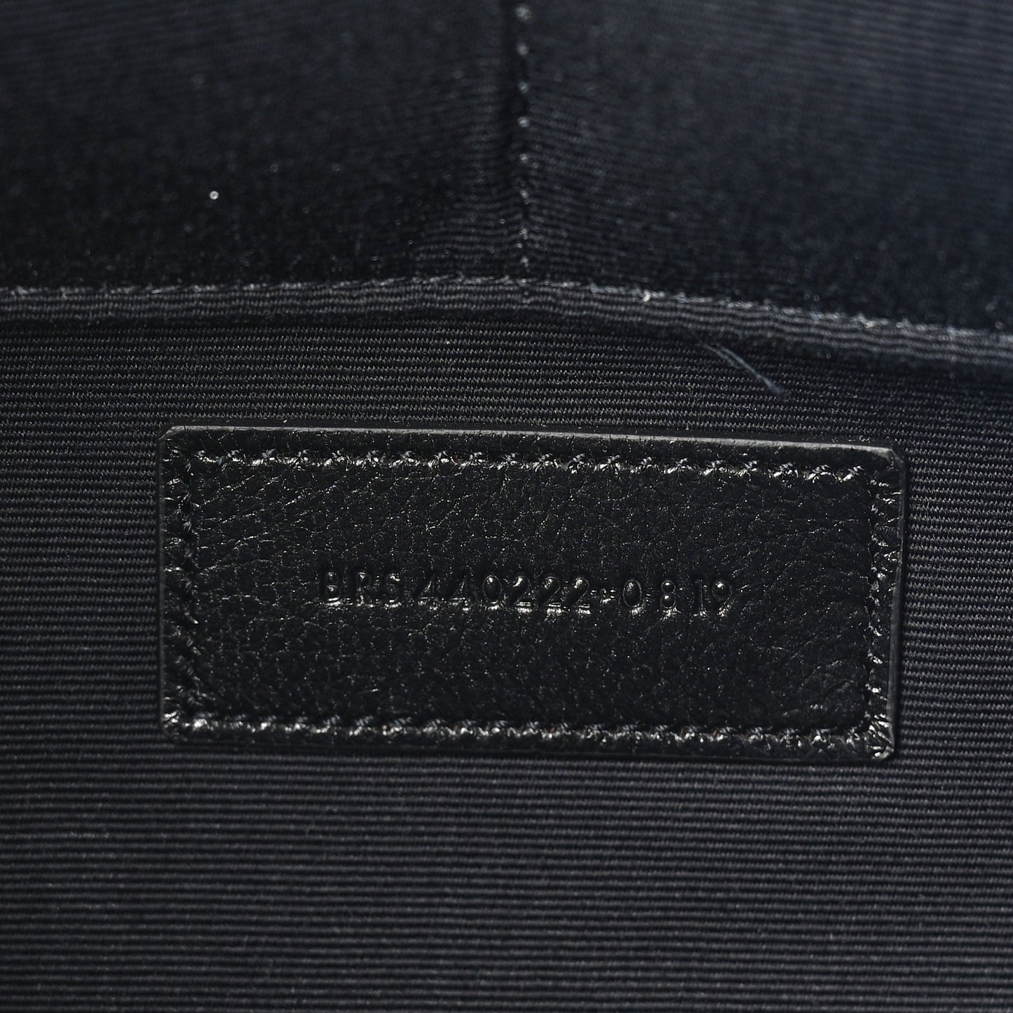 Calfskin Matelasse Chevron Monogram Document Holder Black