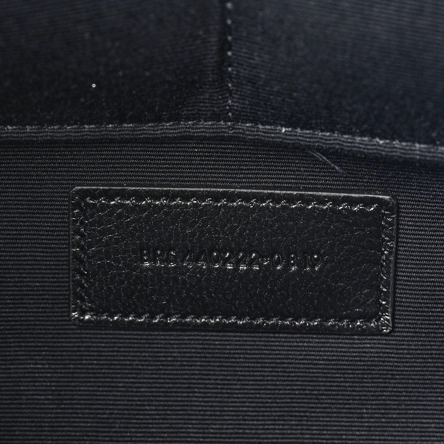 Saint Laurent Calfskin Matelasse Chevron Monogram Document Holder Black 7 of 8