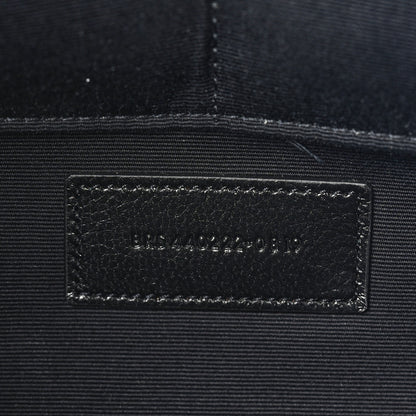 Saint Laurent Calfskin Matelasse Chevron Monogram Document Holder Black 7 of 8