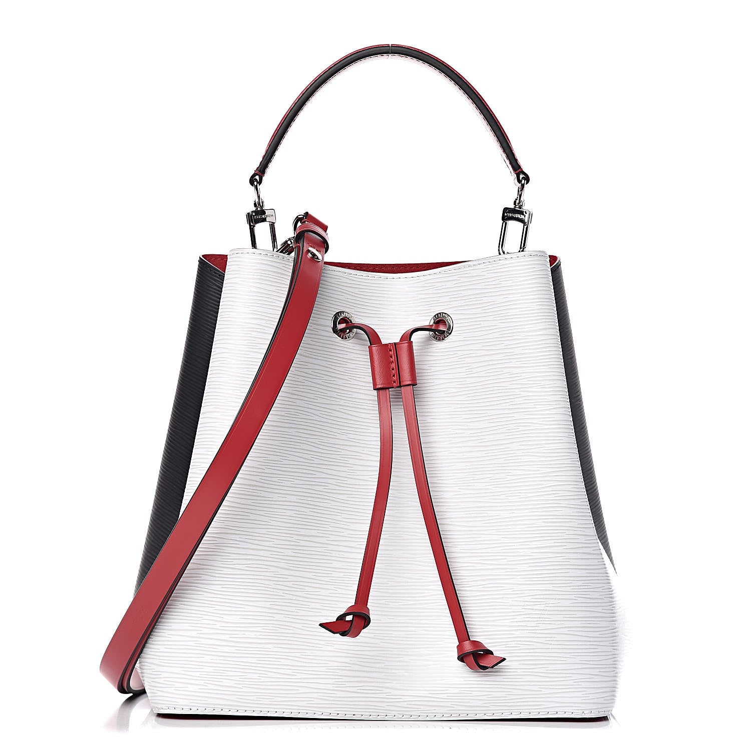 Louis Vuitton Epi Neonoe Black White Scarlet 1 of 11