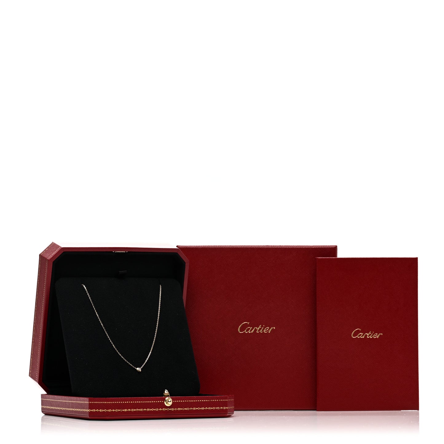 18K Yellow Gold Diamond XS D'Amour Pendant Necklace