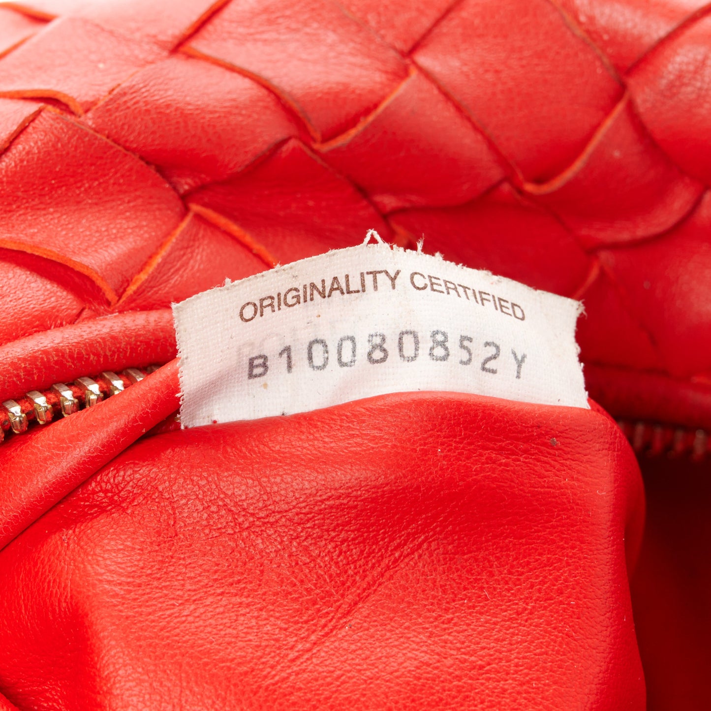 Nappa Intrecciato Mini Jodie Red