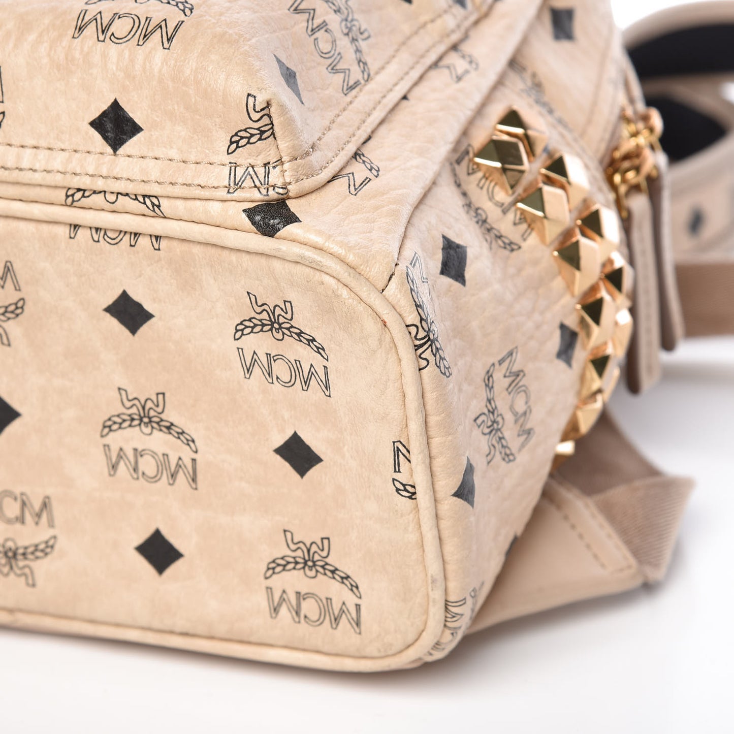 Visetos Side Stud Mini Stark Backpack Beige