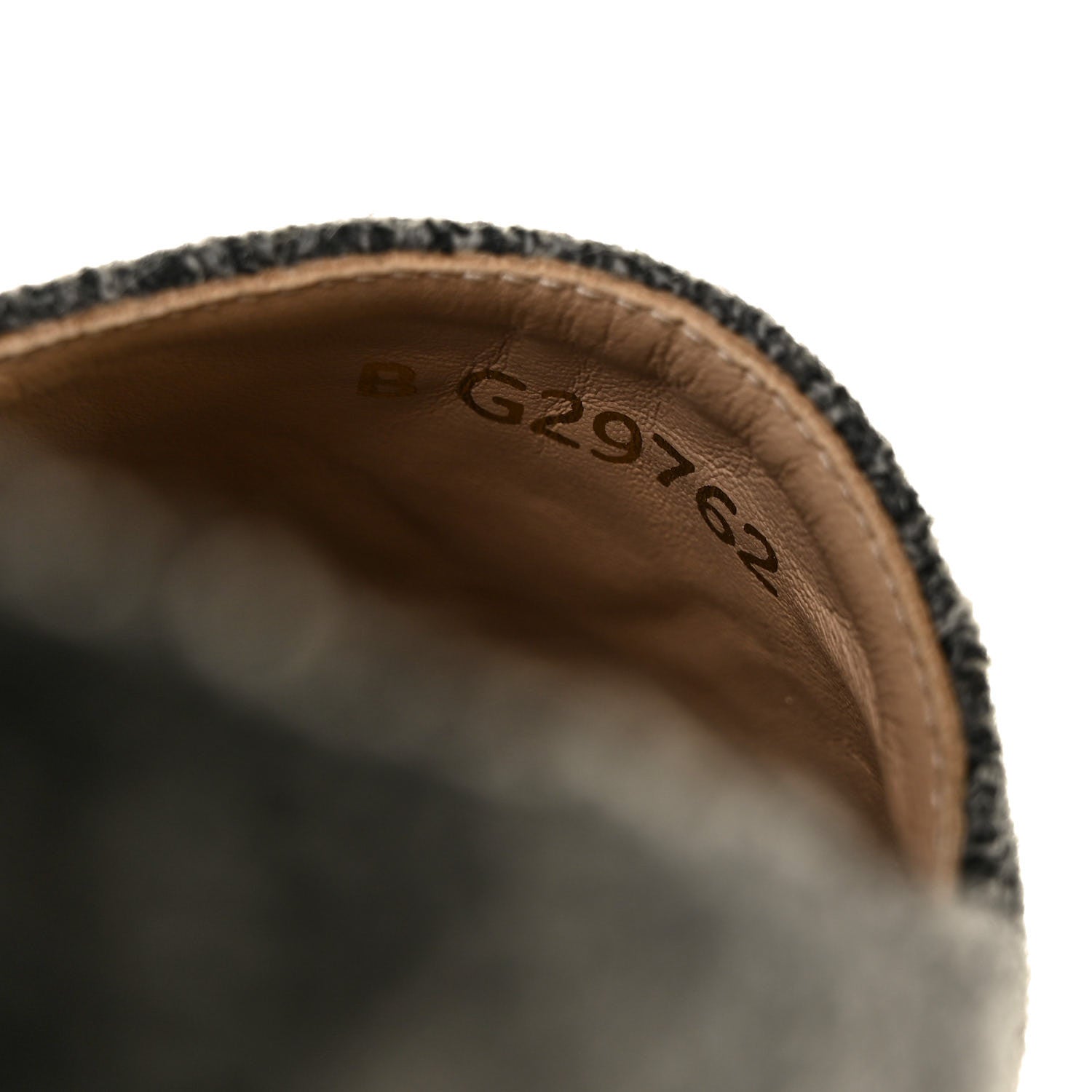 Chanel Tweed Velvet CC Espadrilles 37 Grey Black 8 of 9