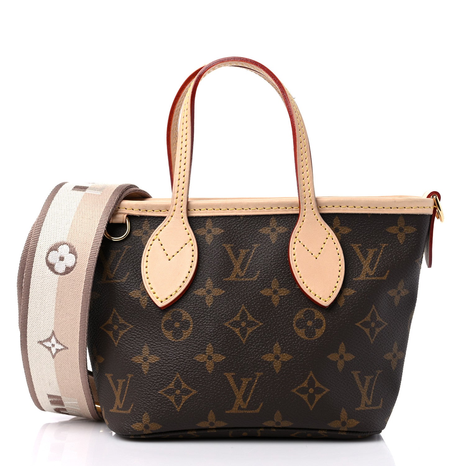 Louis Vuitton Monogram Neverfull BB Beige 3 of 8