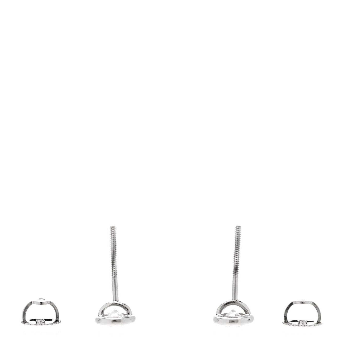 Platinum Diamond .54ctw Elsa Peretti Diamonds By The Yard Earrings