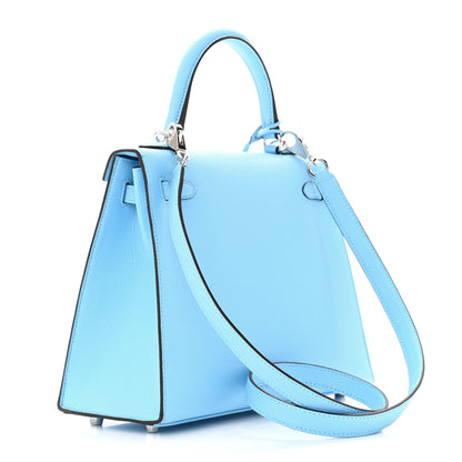 Hermes Epsom Kelly Sellier 25 Celeste 3 of 11