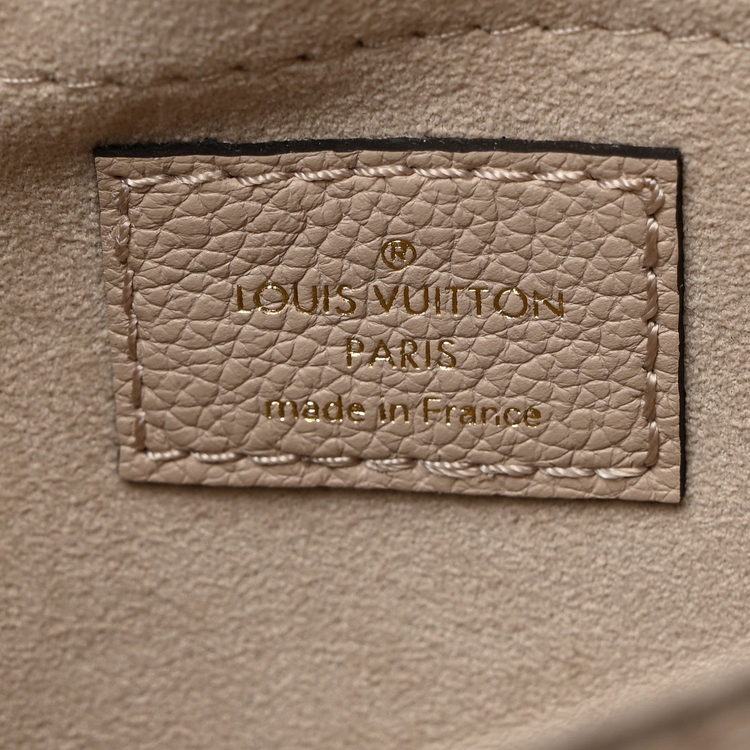 Louis Vuitton Grained Calfskin Lockme Tender Greige 6 of 9
