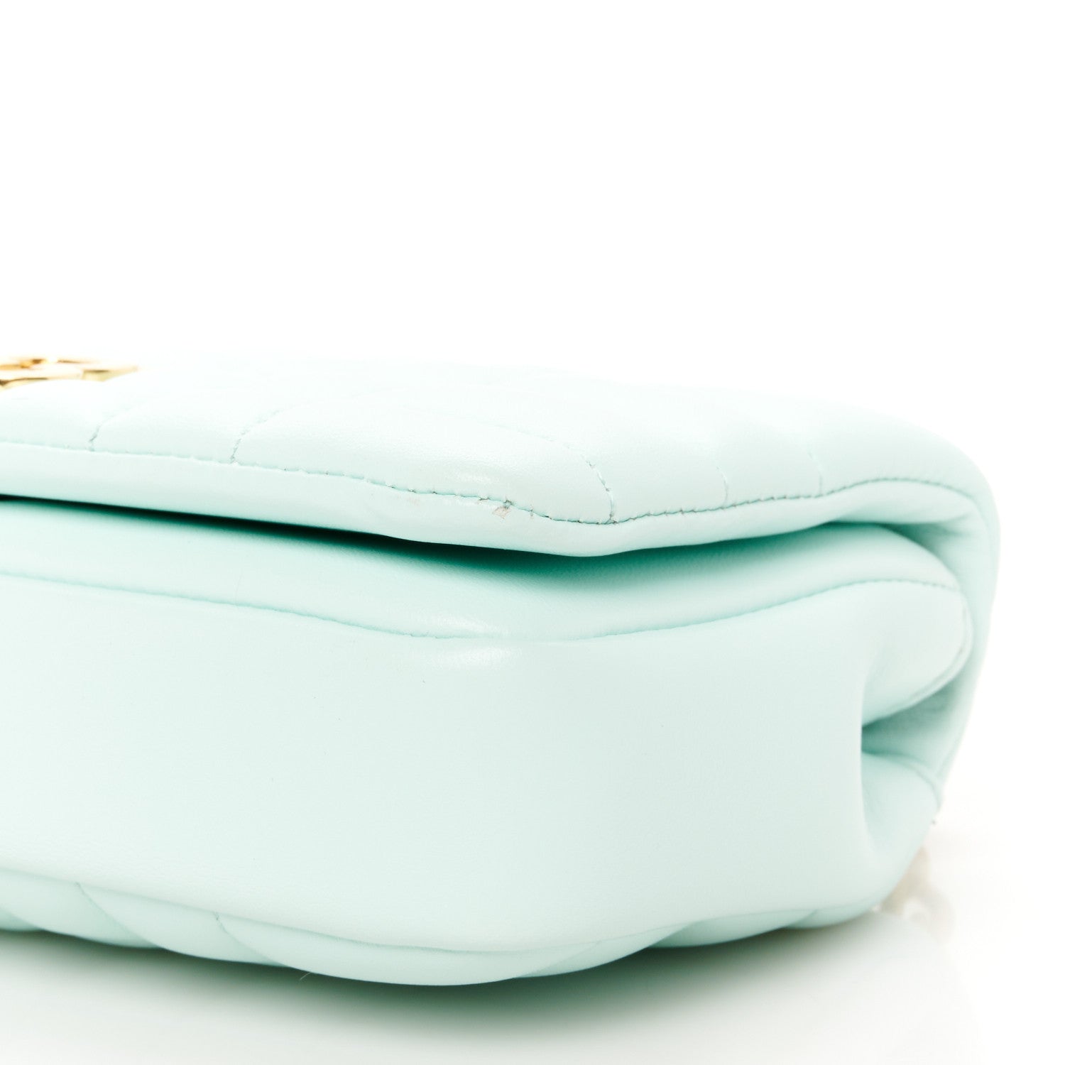 Burberry Lambskin Quilted Mini Lola Bag Cool Mint 10 of 10