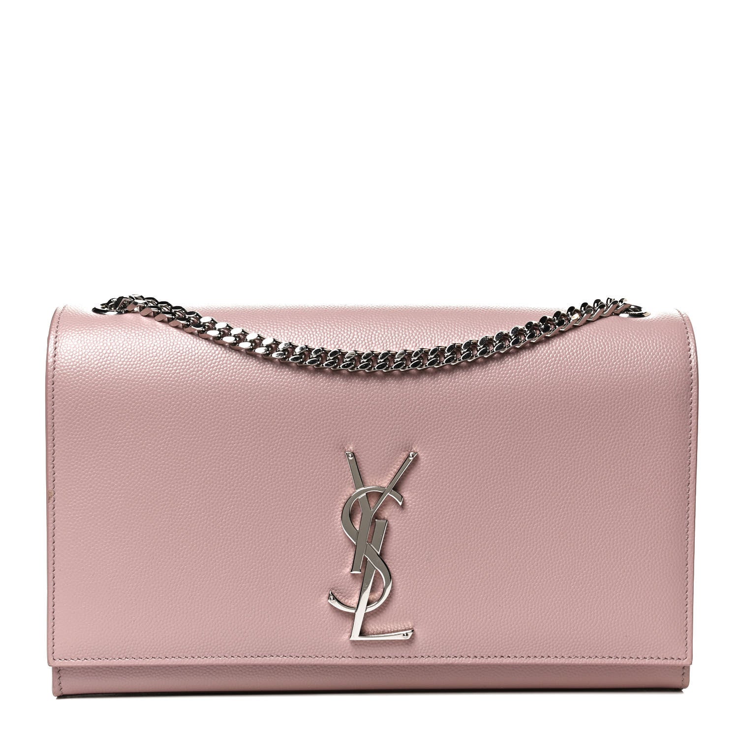 Saint Laurent Grain De Poudre Medium Classic Monogram Kate Satchel Marble Pink 1 of 11