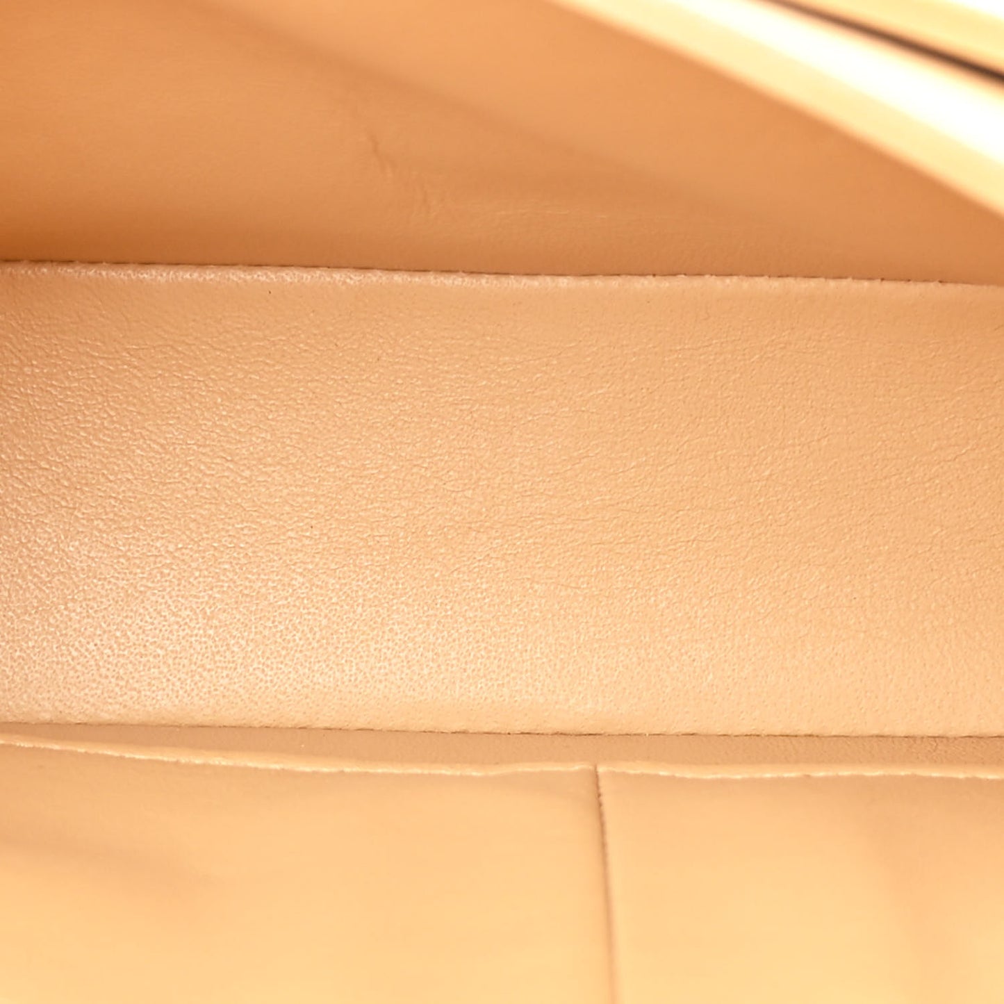 Caviar Quilted Medium Double Flap Beige