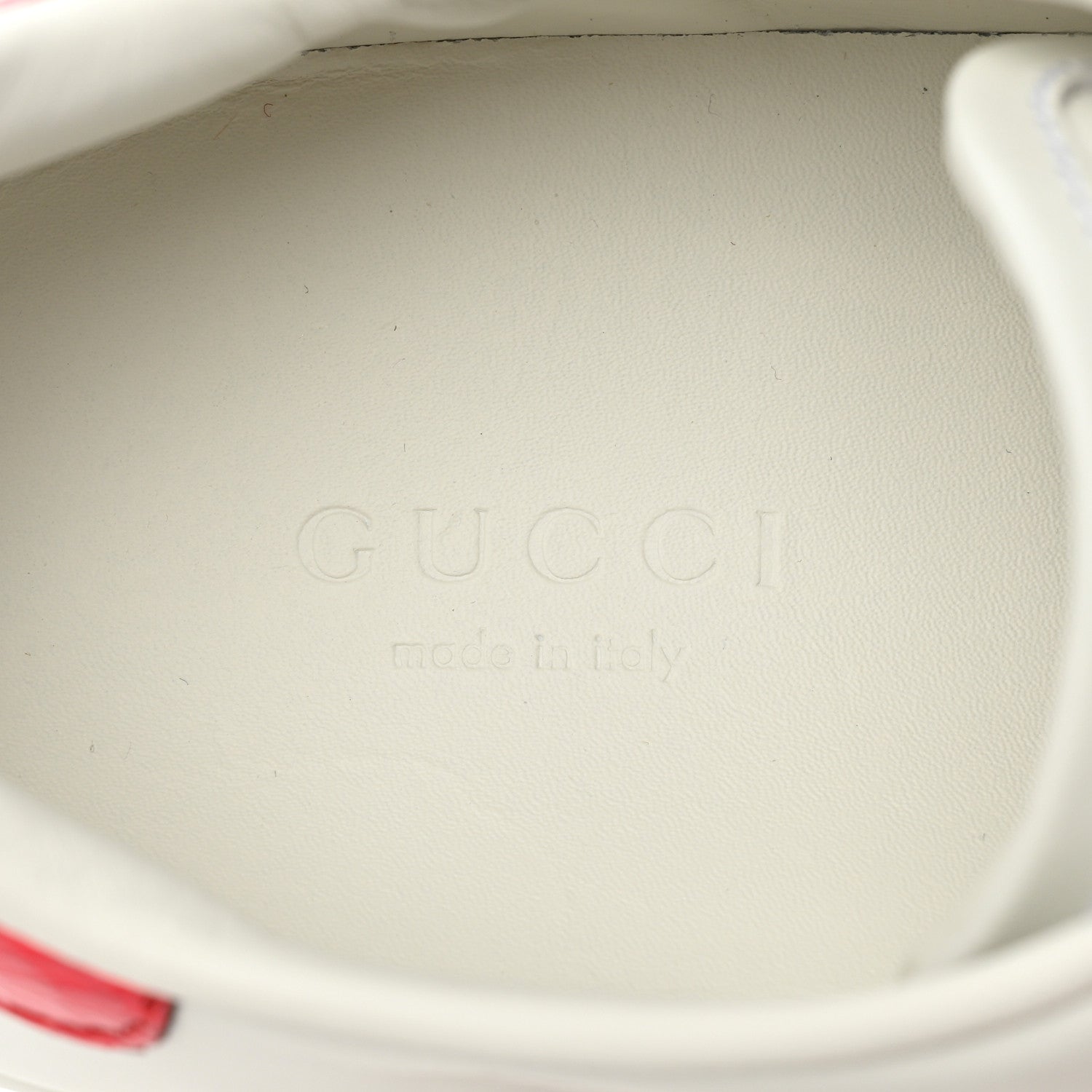 Gucci Calfskin Web Floral Embroidered Womens Ace Sneakers 36 White 8 of 10