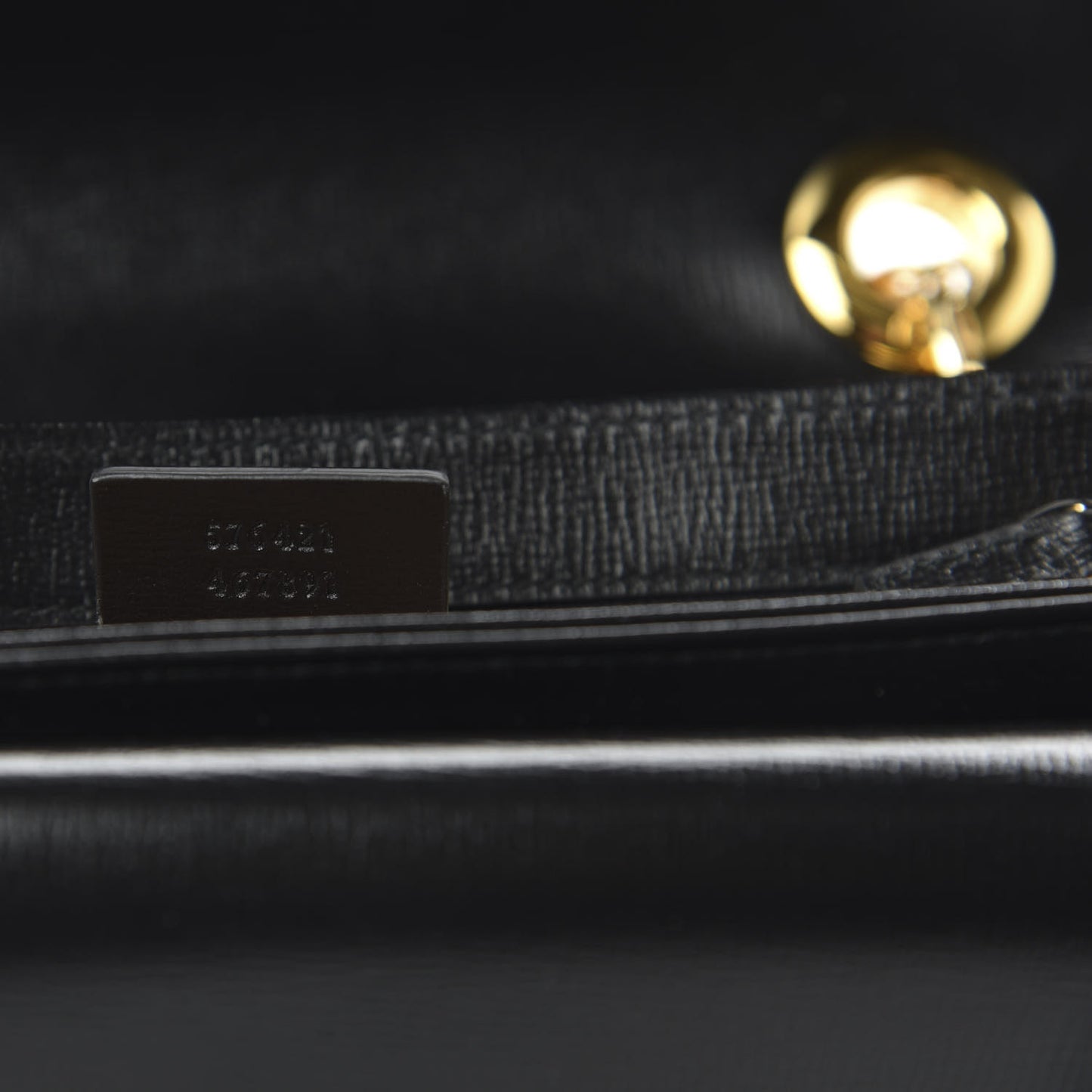 Azalea Calfskin Small Marina Chain Shoulder Bag Black