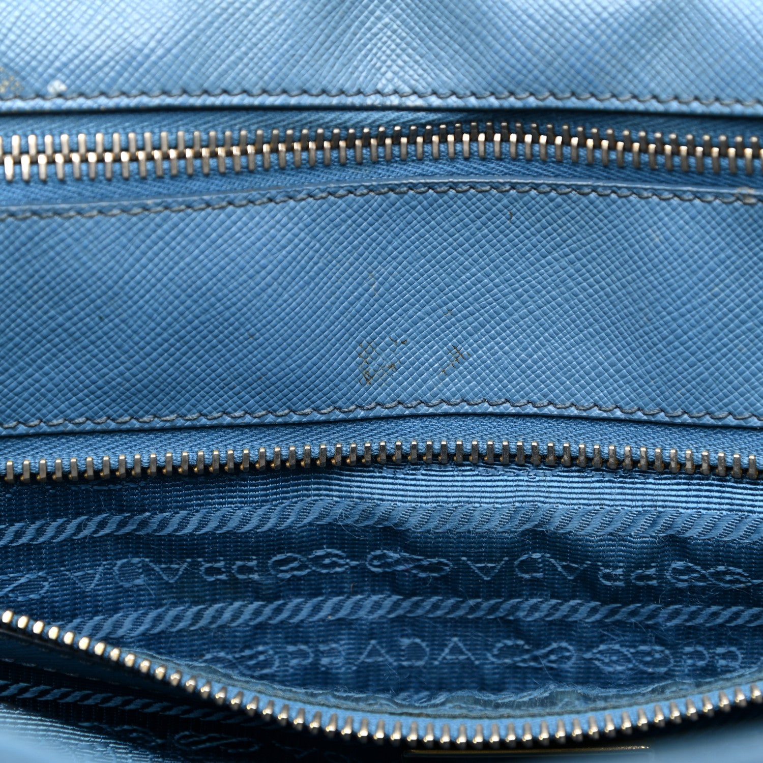 Prada Saffiano Medium Galleria Double Zip Tote Cobalto 19 of 25