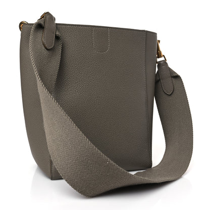 Celine Soft Grained Calfskin Small Sangle Bucket Bag Taupe 3 of 9