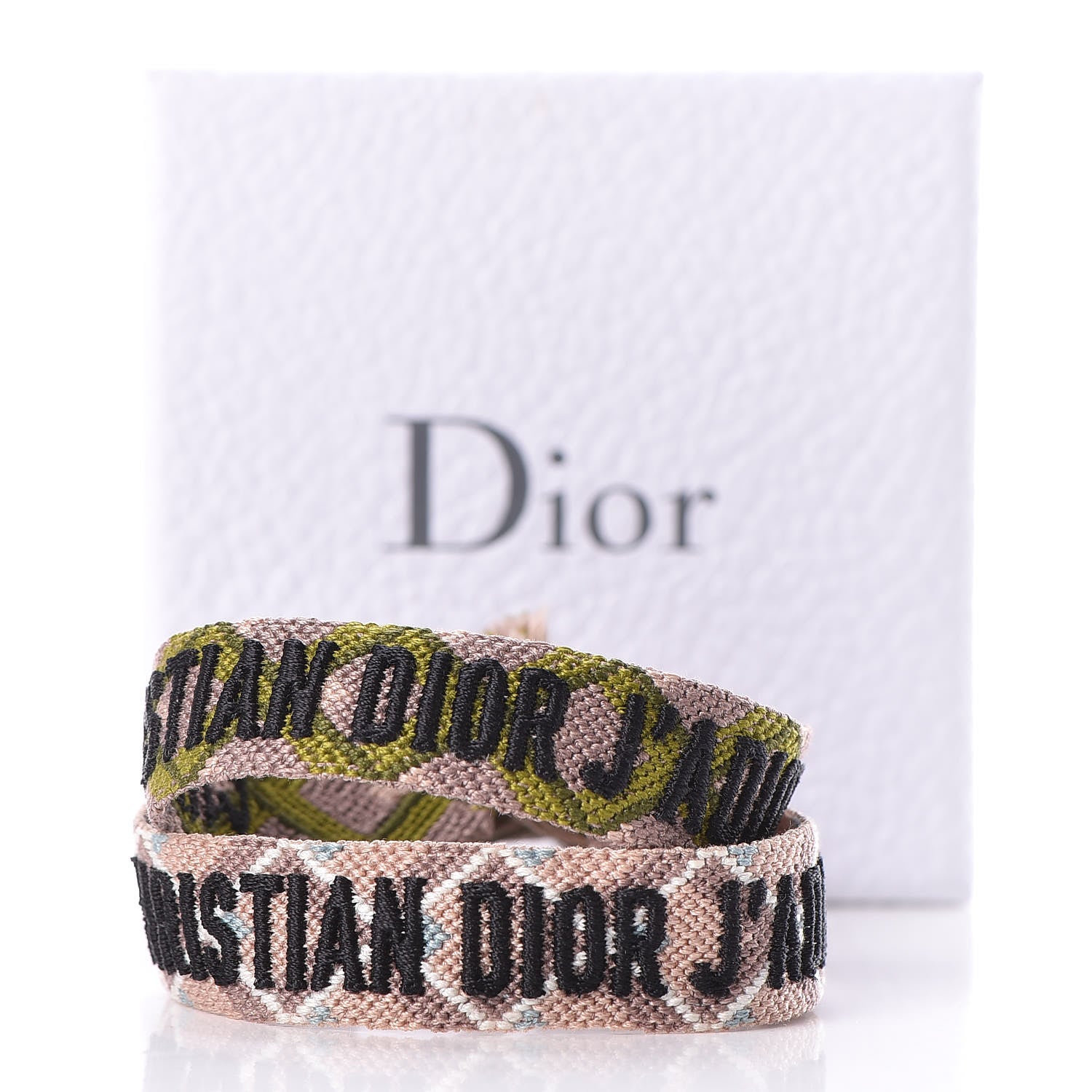 Christian Dior Woven Cotton J'Adior Friendship Bracelet Set 6 of 6