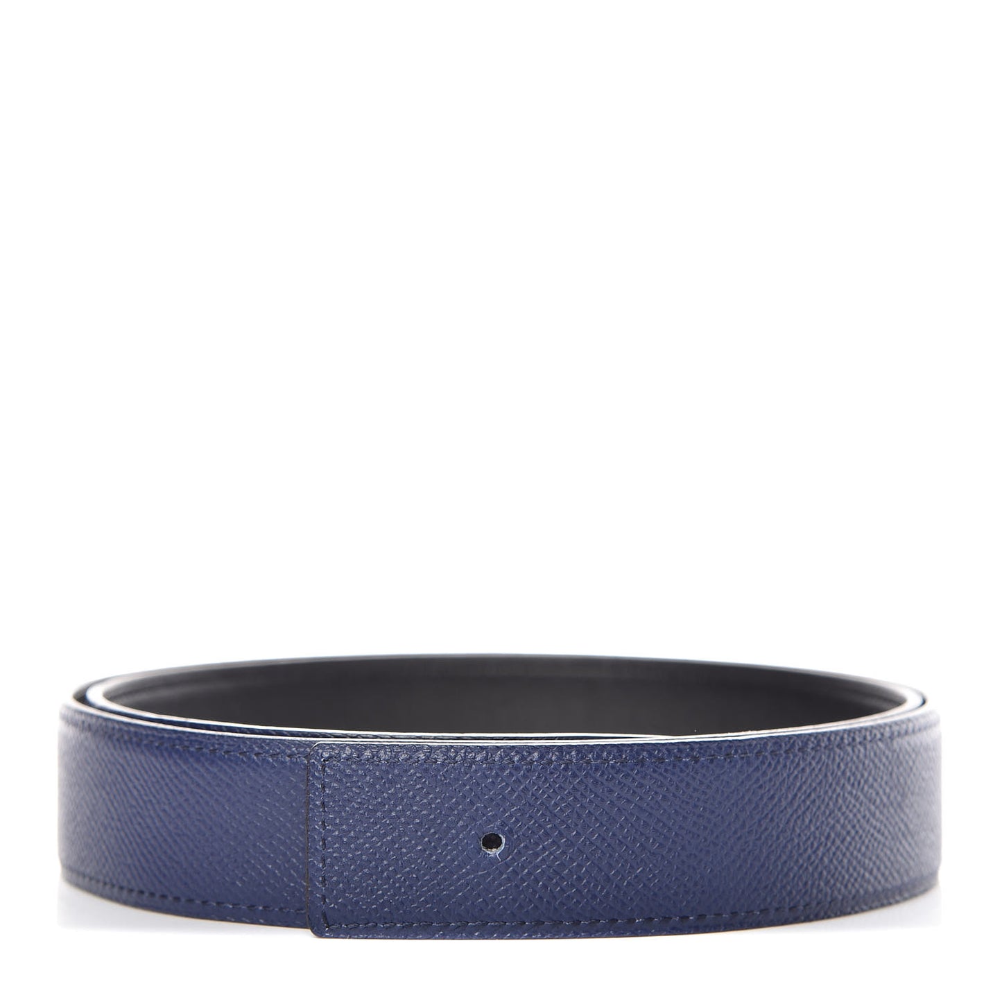 Swift Epsom 32mm Reversible Belt Strap 90 Black Bleu Saphir