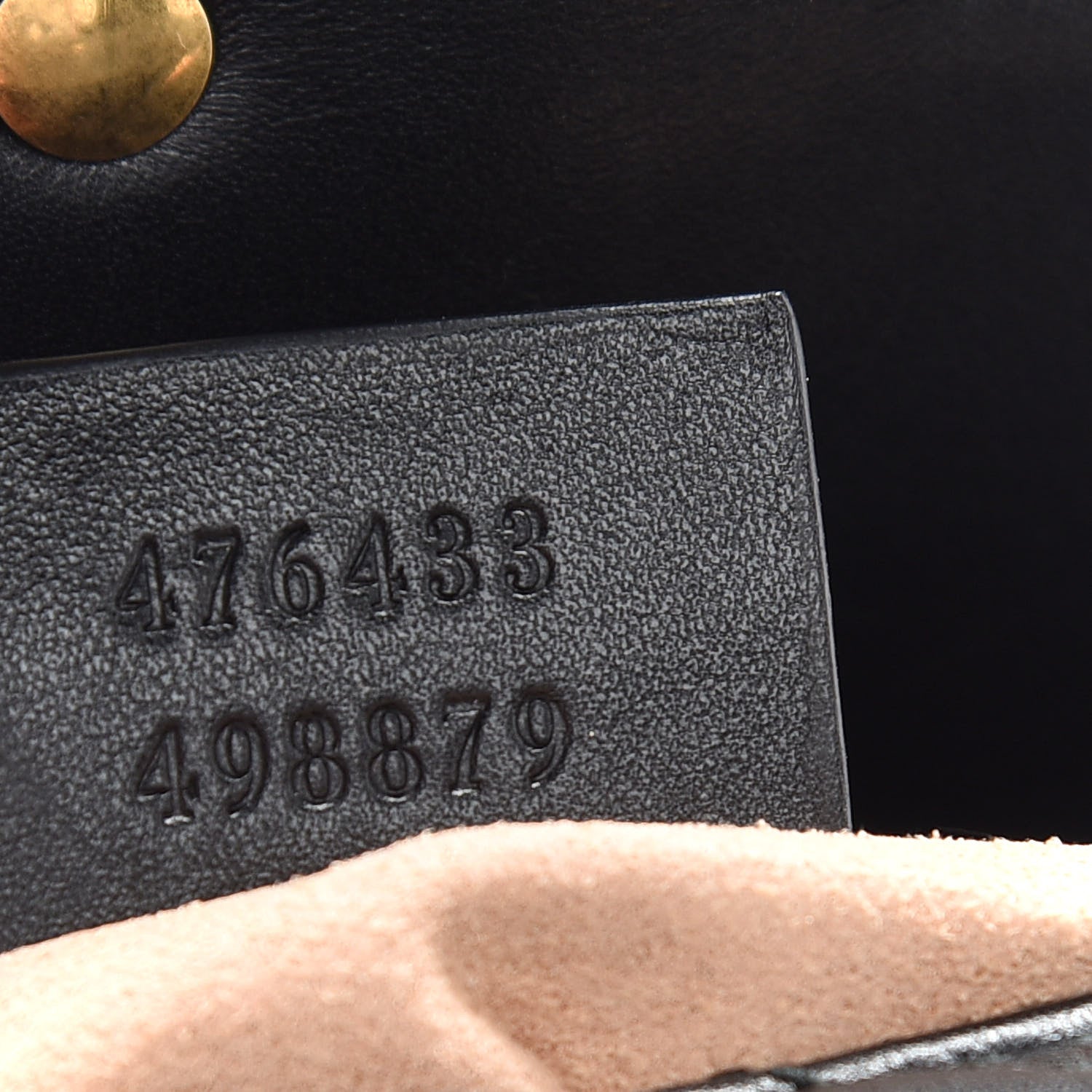 Gucci Calfskin Matelasse Super Mini GG Marmont Shoulder Bag Black 7 of 10