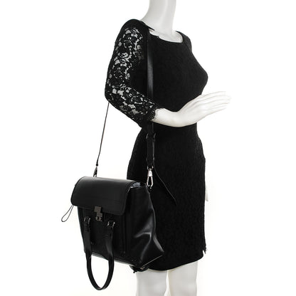 3.1 Phillip Lim 3.1 Textured Calfskin Medium Pashli Satchel Black 2 of 11