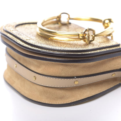 Chloe Metallic Calfskin Small Nile Bracelet Bag Gold 8 of 10