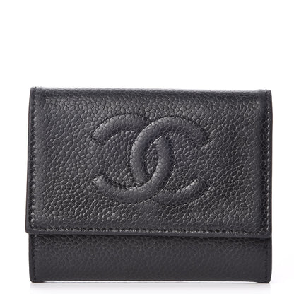 Chanel Caviar Timeless CC Flap Card Holder Black 1 of 8