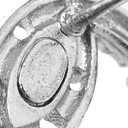 Chanel Crystal CC Earrings Silver 4 of 4