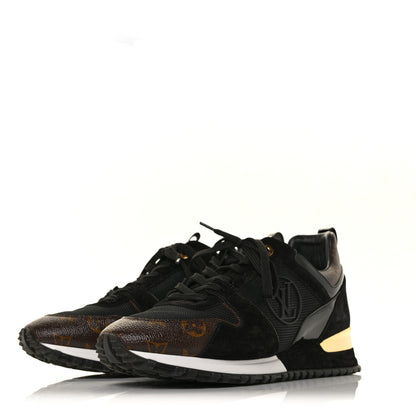 Louis Vuitton Suede Monogram Run Away Sneakers 40.5 Black 3 of 6