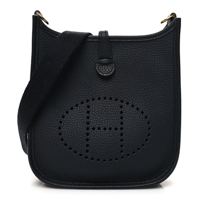 Hermes Taurillon Clemence Evelyne TPM Black 1 of 10