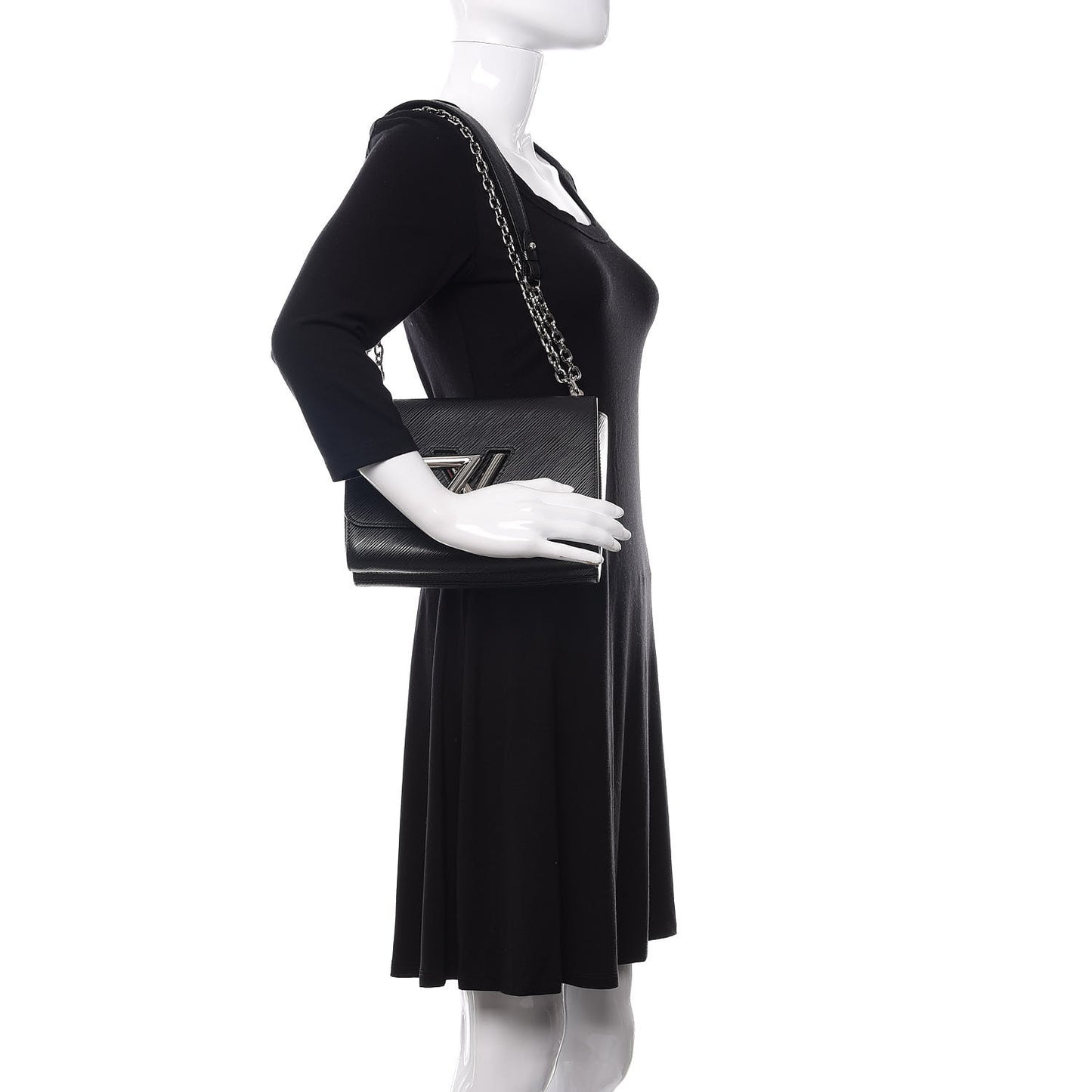 Epi Twist Shoulder Bag MM Black