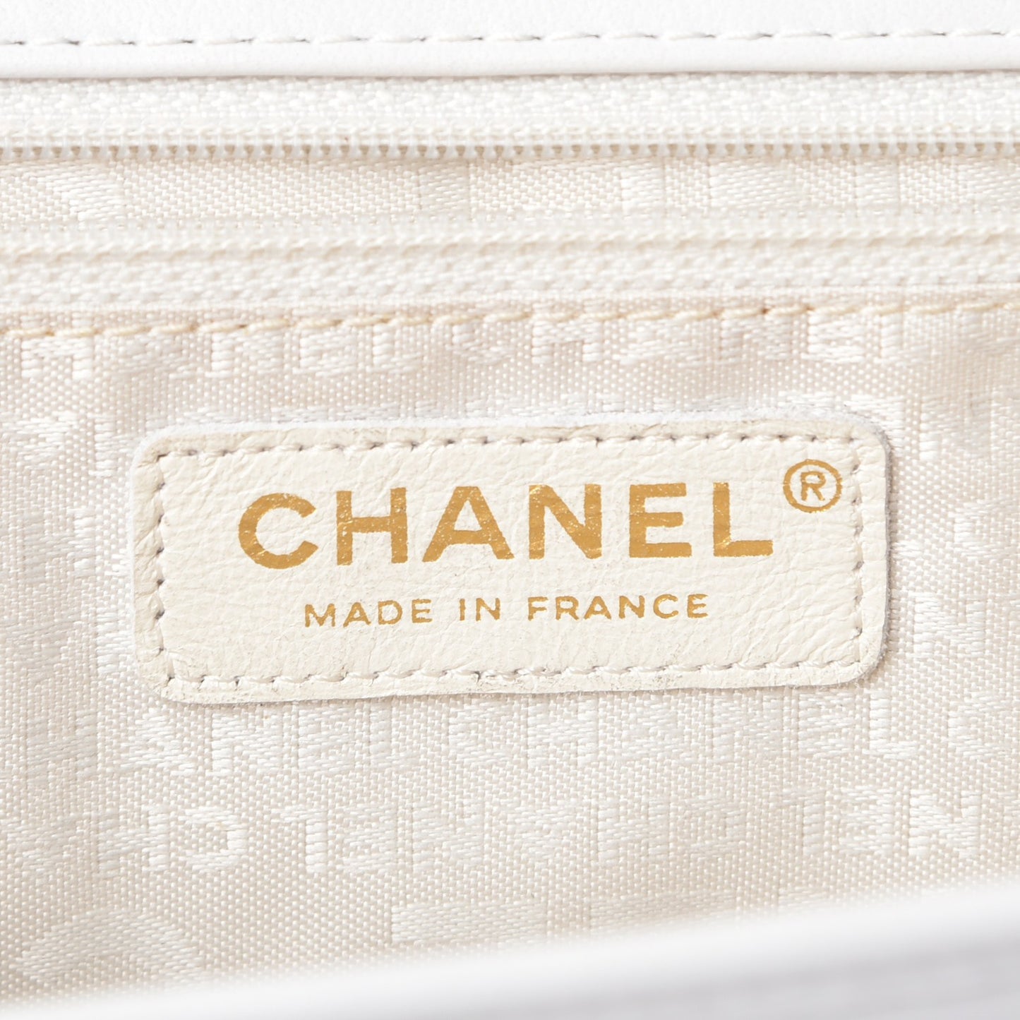 Lambskin Chocolate Bar Mademoiselle Flap Black White