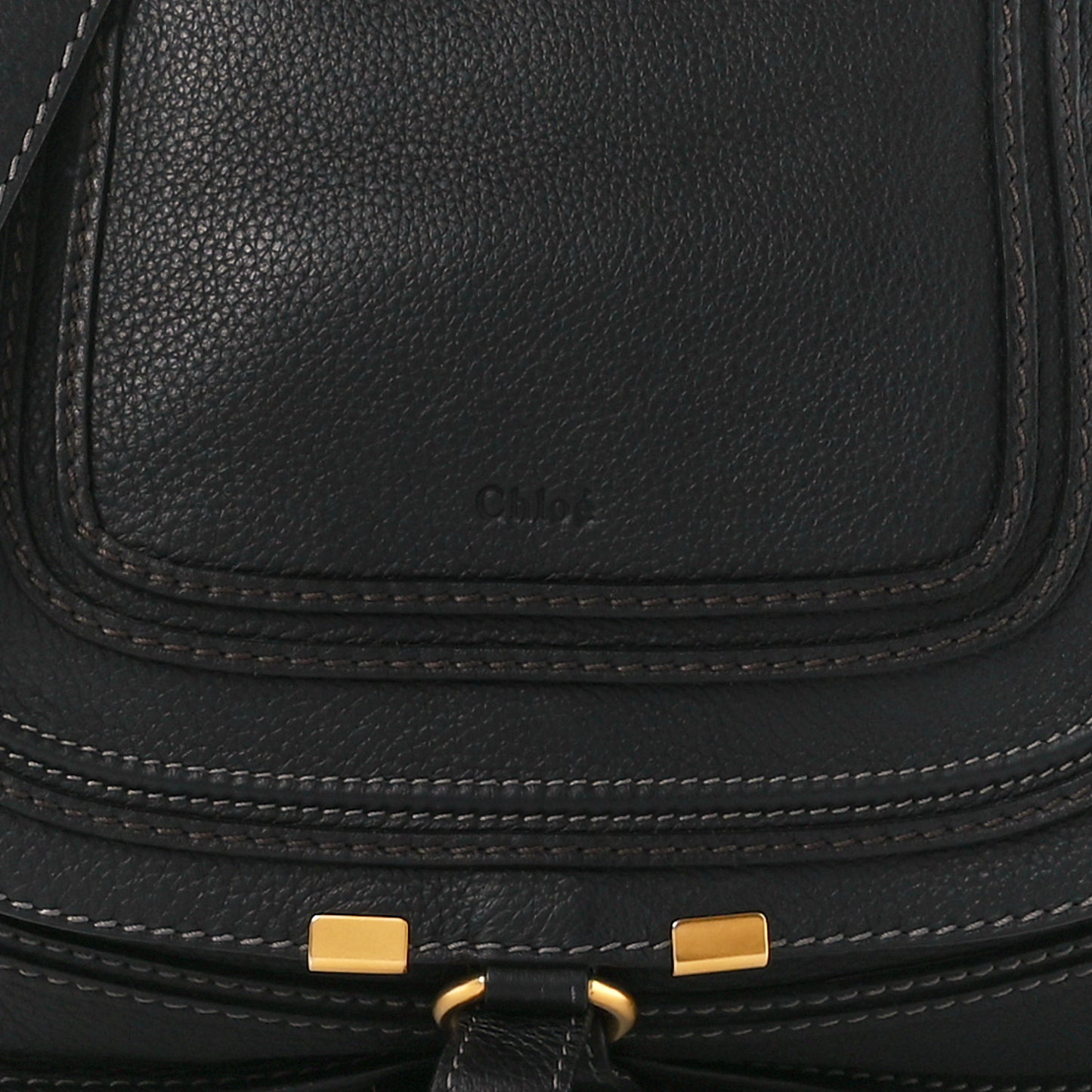 Calfskin Medium Marcie Satchel Black