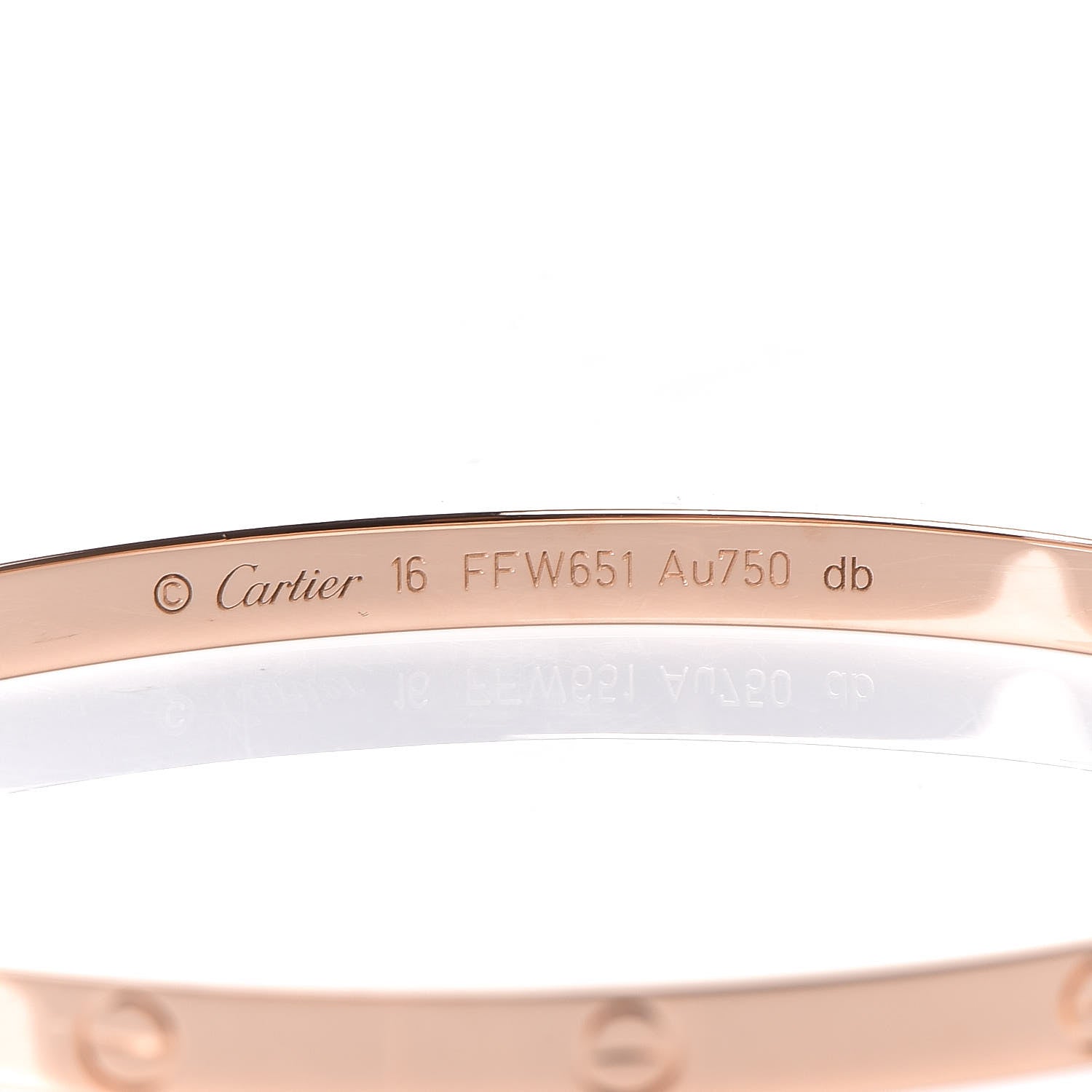 Cartier 18K Pink Gold Small LOVE Bracelet 16 5 of 7