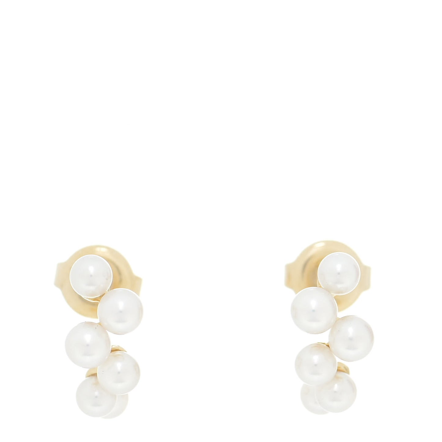 18K Yellow Gold Akoya Pearl 4.2-3.2mm Bubbles Earrings